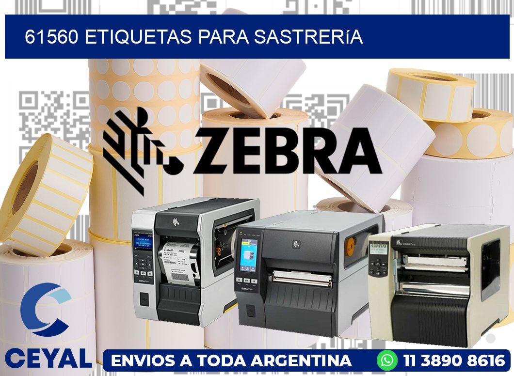 61560 Etiquetas para sastrería