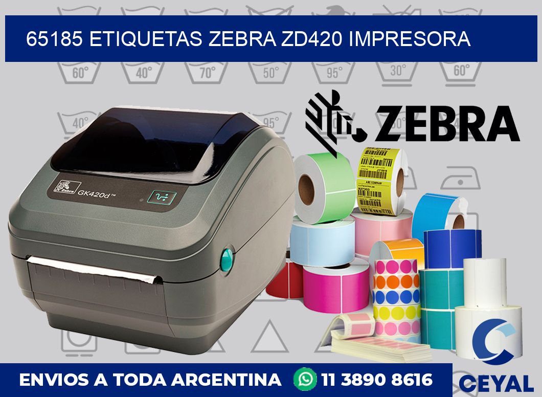 65185 etiquetas Zebra zd420 impresora
