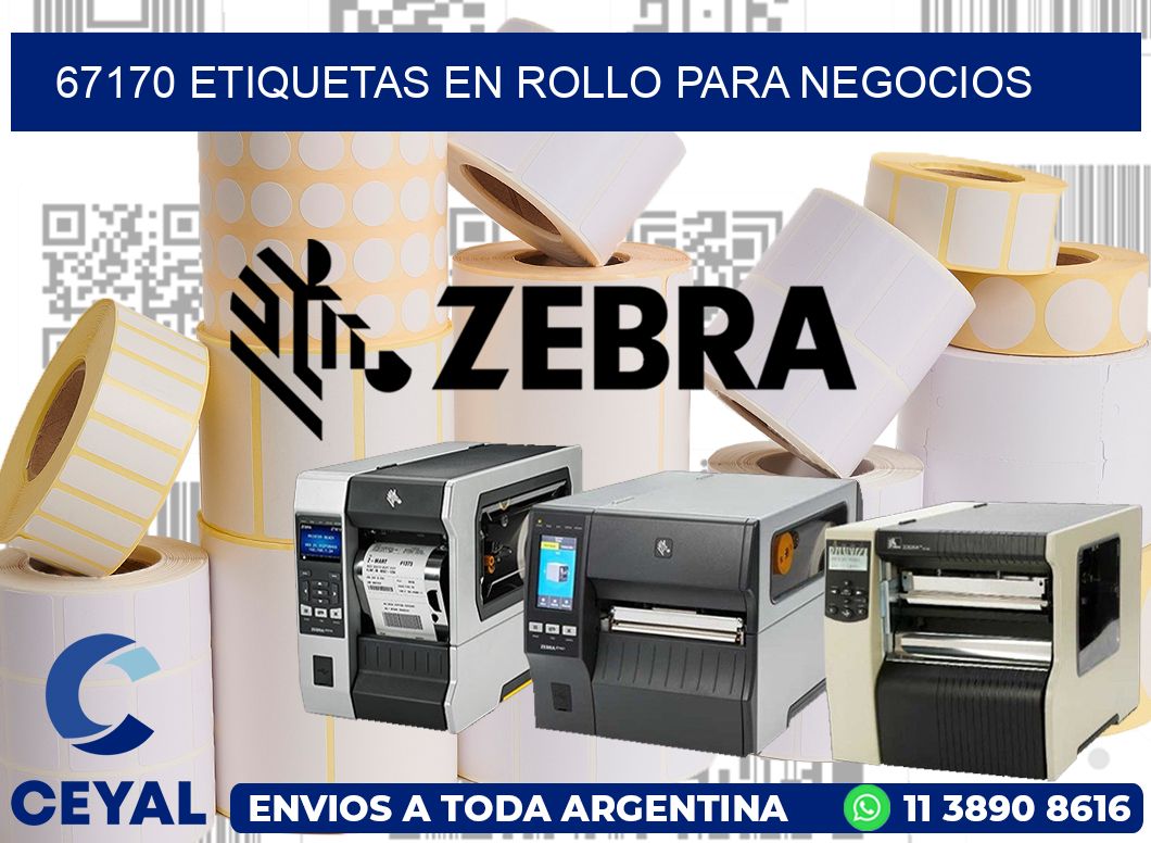 67170 Etiquetas en rollo para negocios