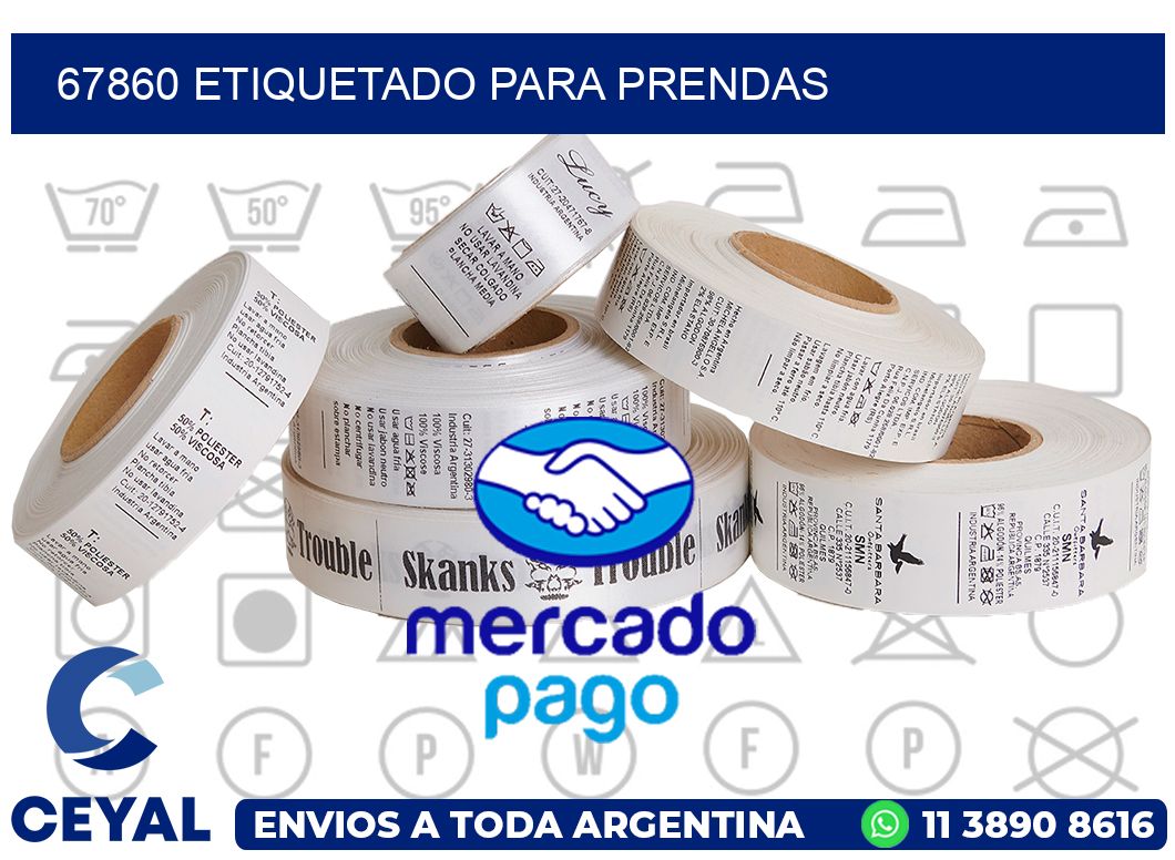 67860 Etiquetado para prendas
