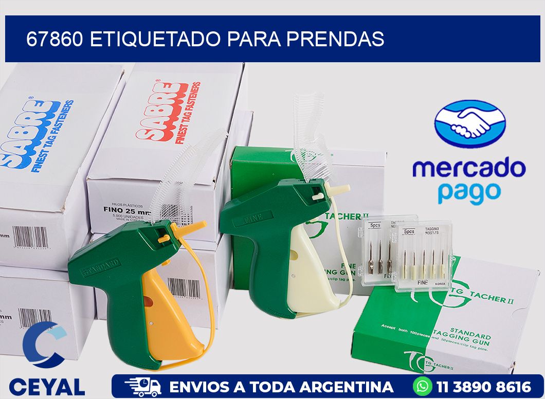 67860 Etiquetado para prendas