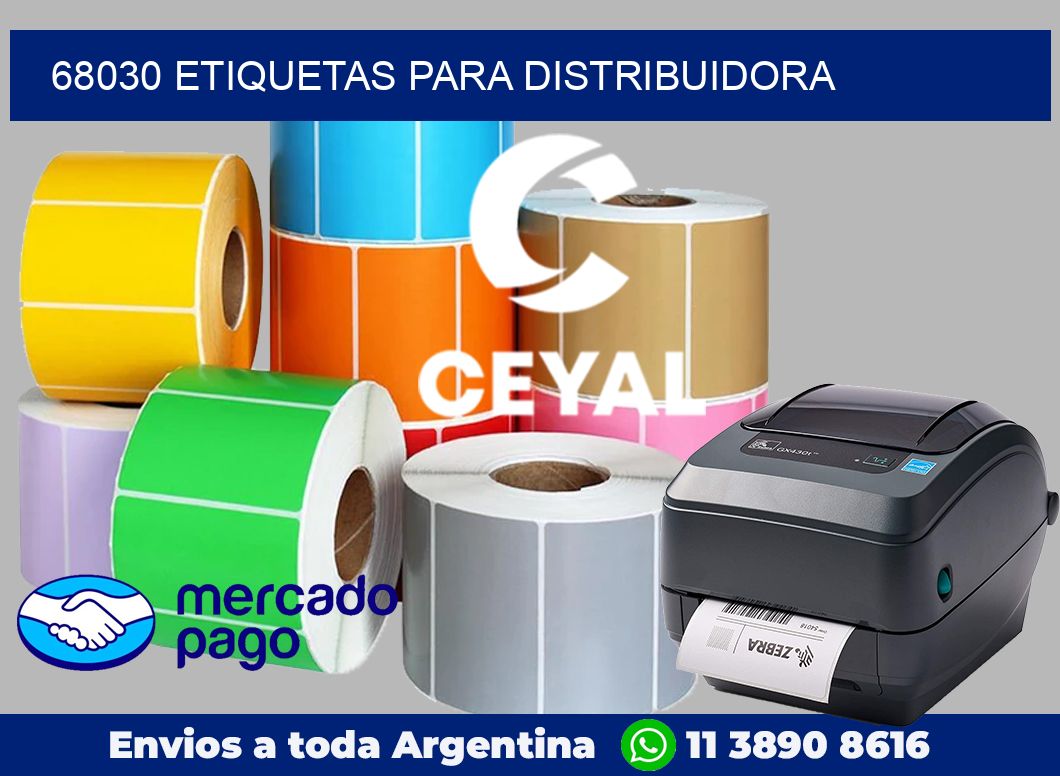 68030 Etiquetas para distribuidora