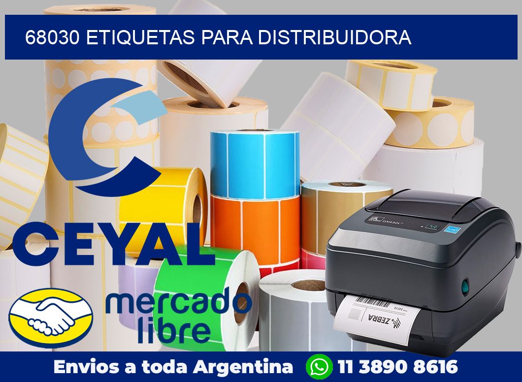 68030 Etiquetas para distribuidora