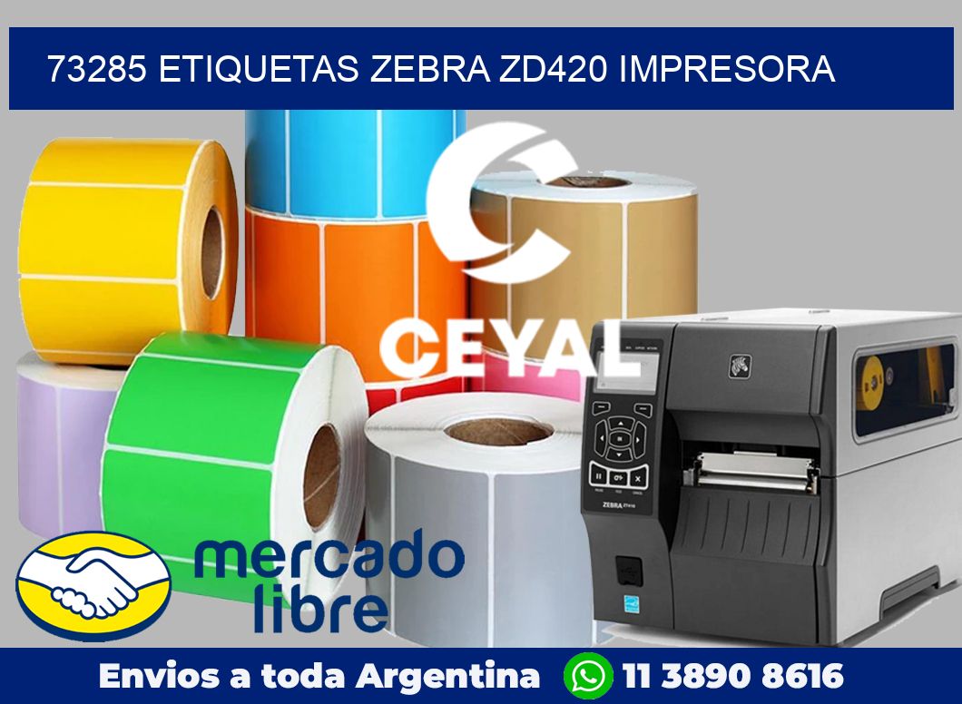 73285 etiquetas Zebra zd420 impresora