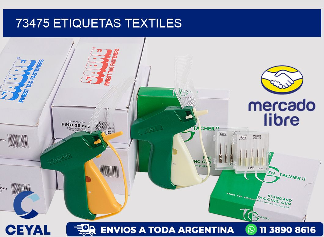 73475 etiquetas textiles