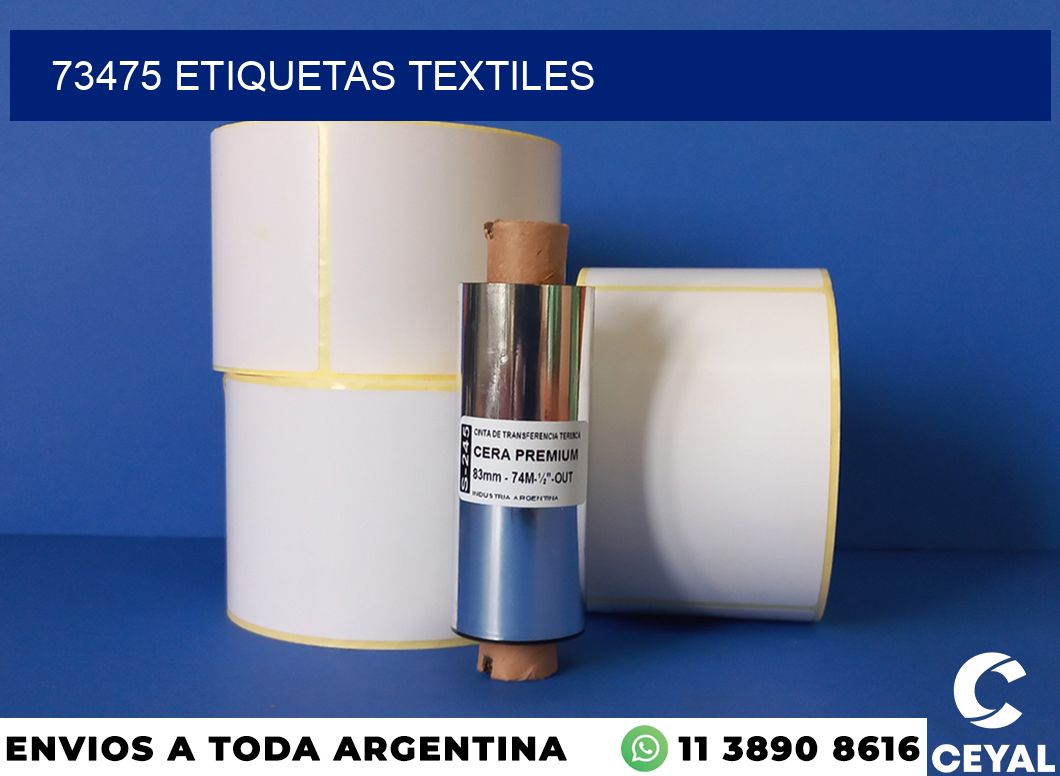 73475 etiquetas textiles