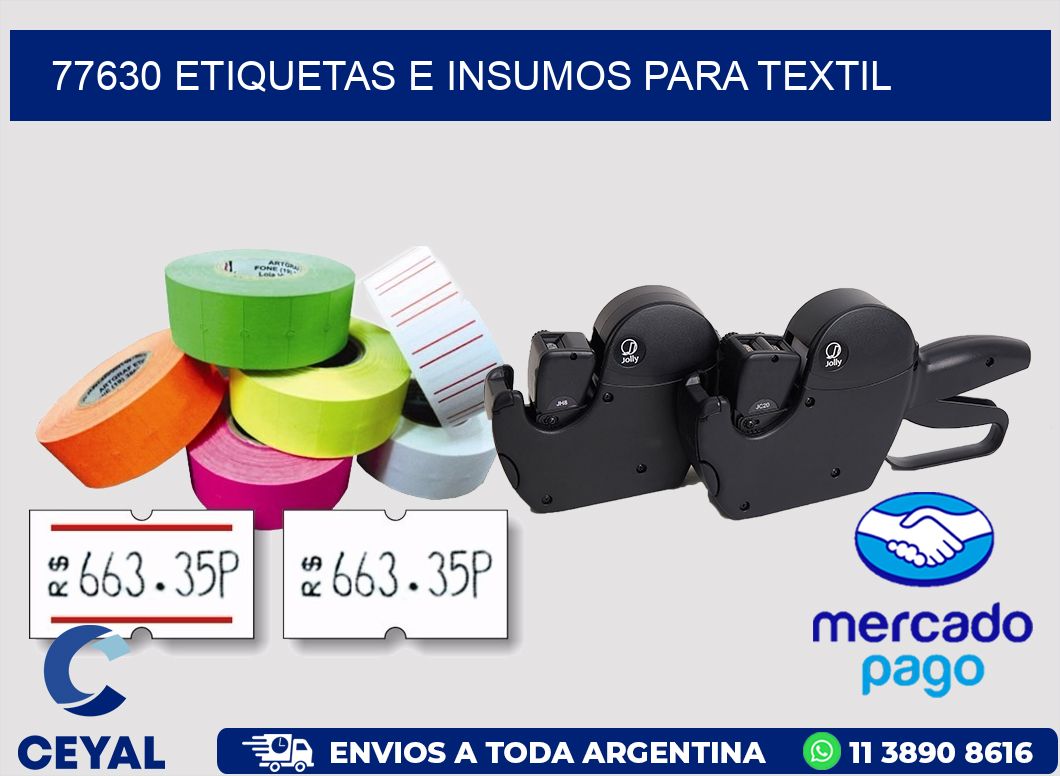 77630 etiquetas e insumos para textil