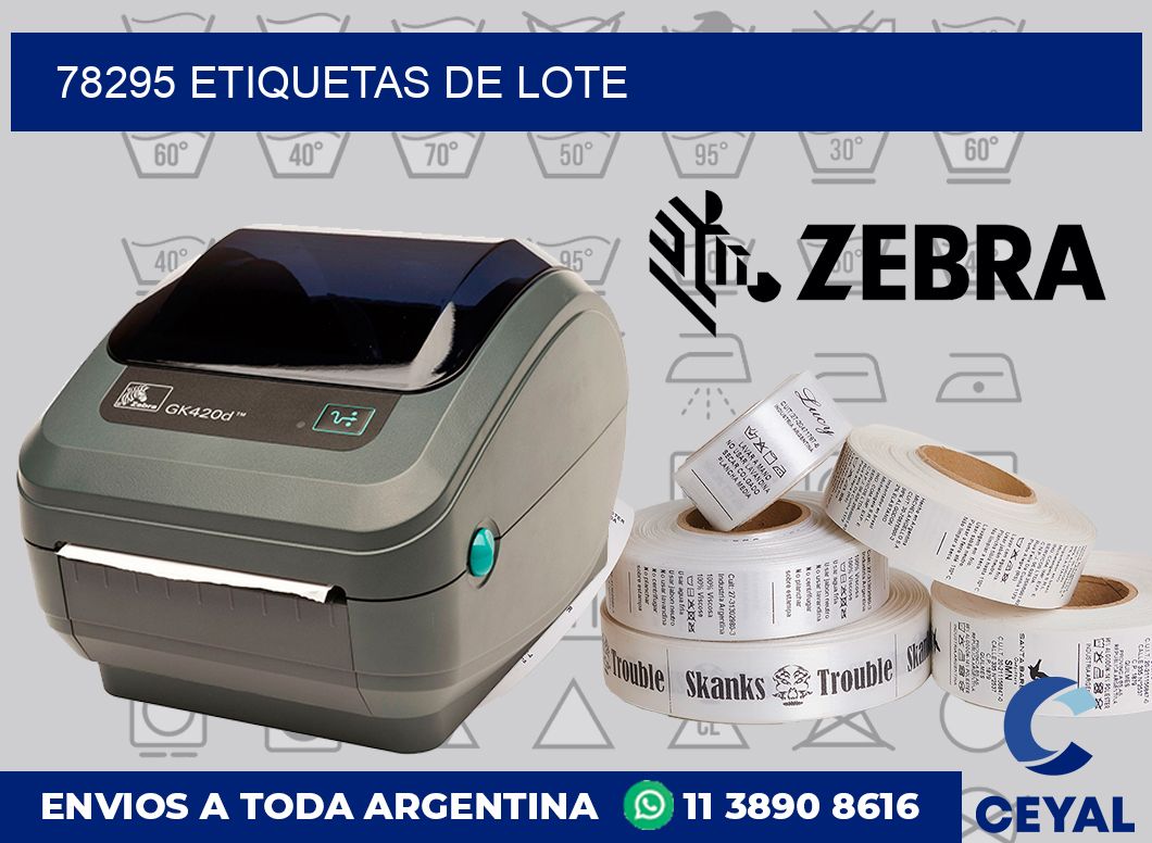 78295 Etiquetas de lote