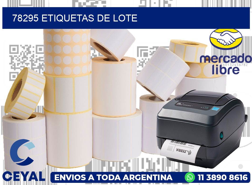 78295 Etiquetas de lote