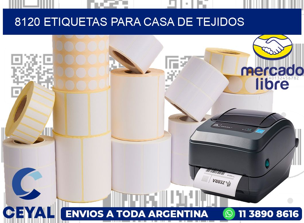 8120 Etiquetas para casa de tejidos