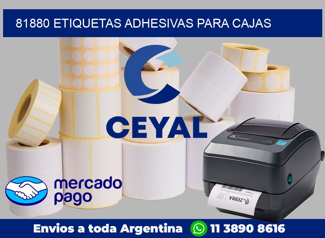 81880 Etiquetas adhesivas para cajas