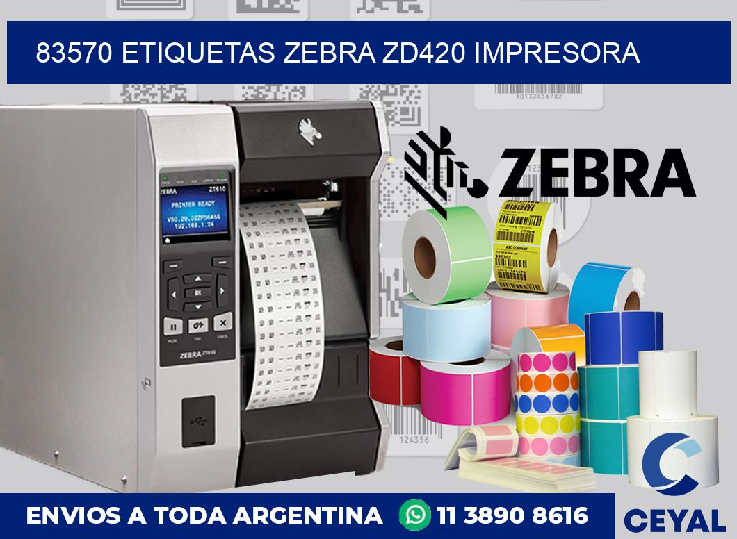 83570 etiquetas Zebra zd420 impresora