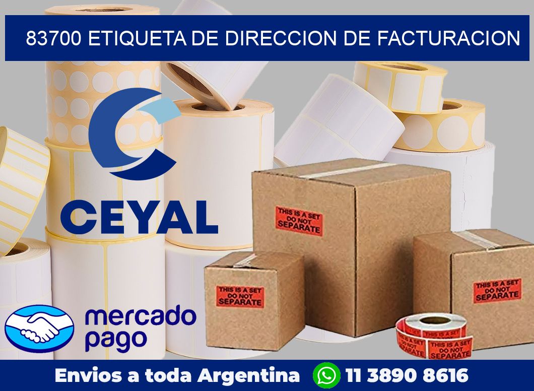 83700 Etiqueta de direccion de facturacion