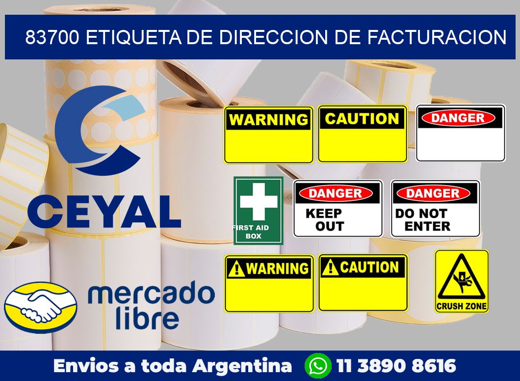 83700 Etiqueta de direccion de facturacion