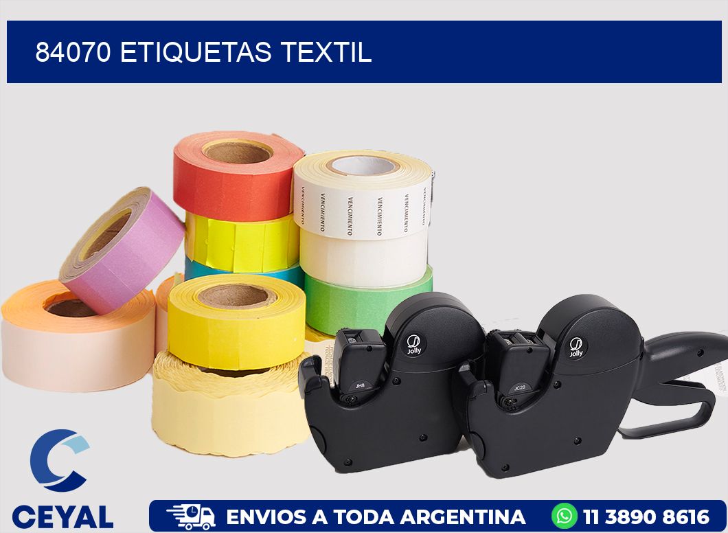 84070 etiquetas textil