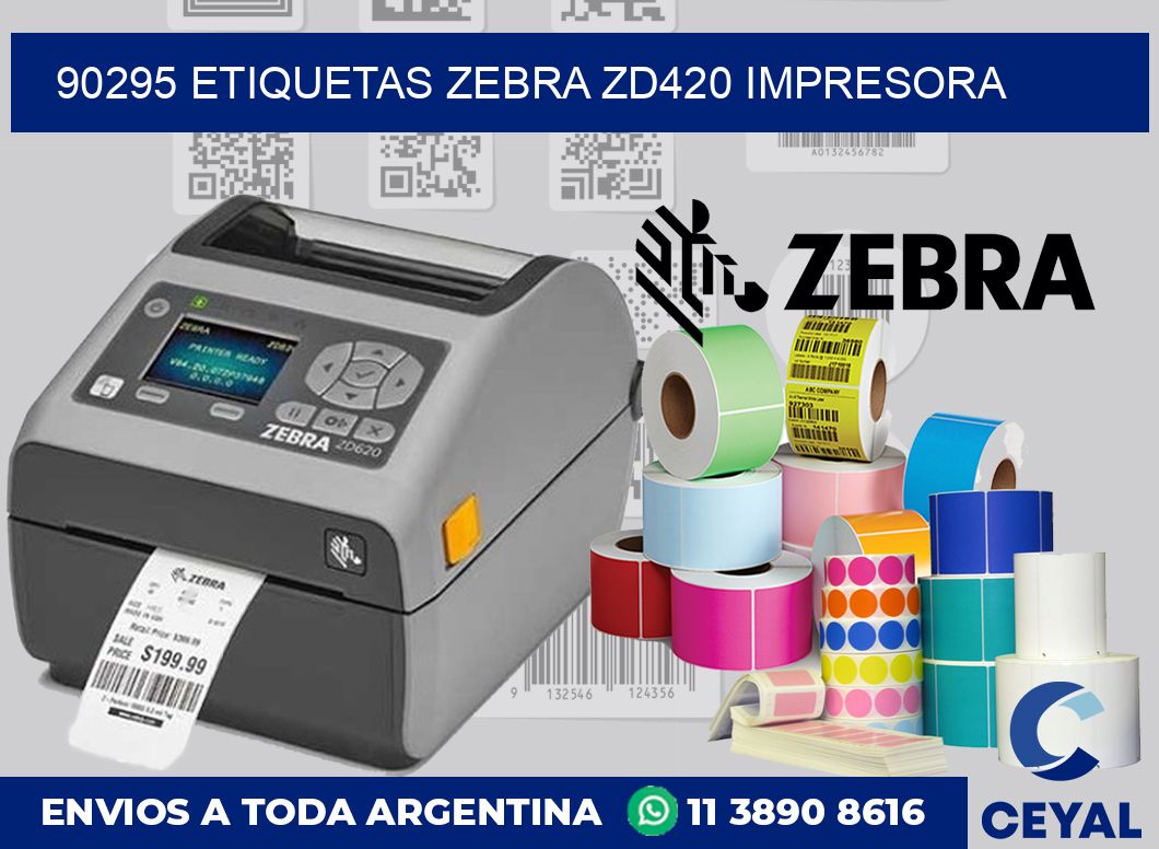 90295 etiquetas Zebra zd420 impresora