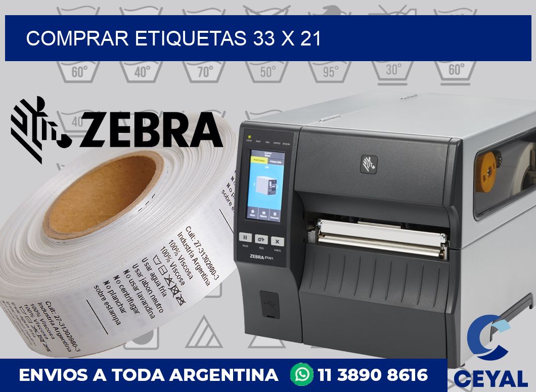 Comprar etiquetas 33 x 21