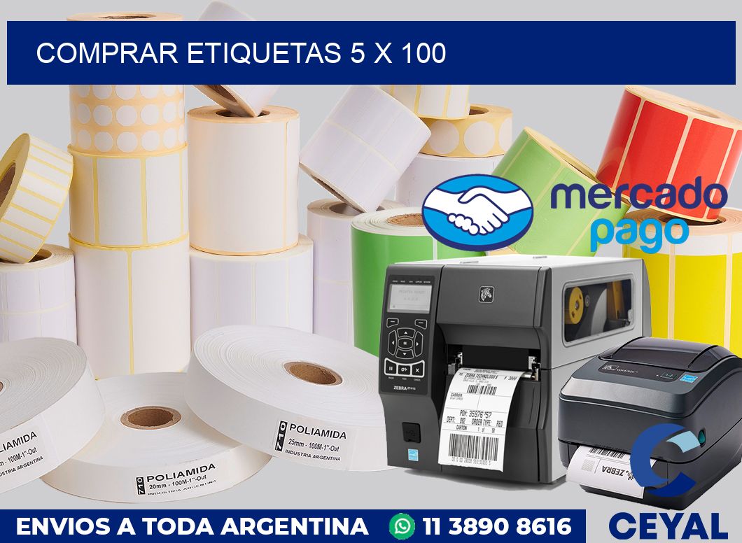 Comprar etiquetas 5 x 100