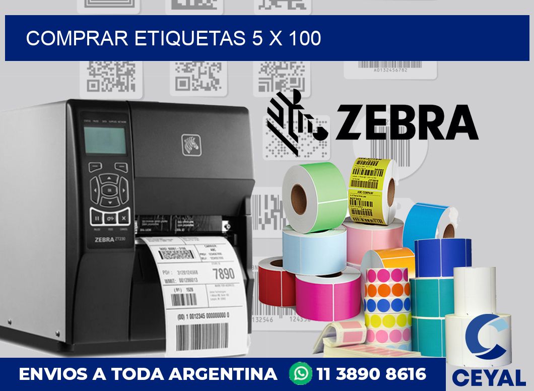 Comprar etiquetas 5 x 100