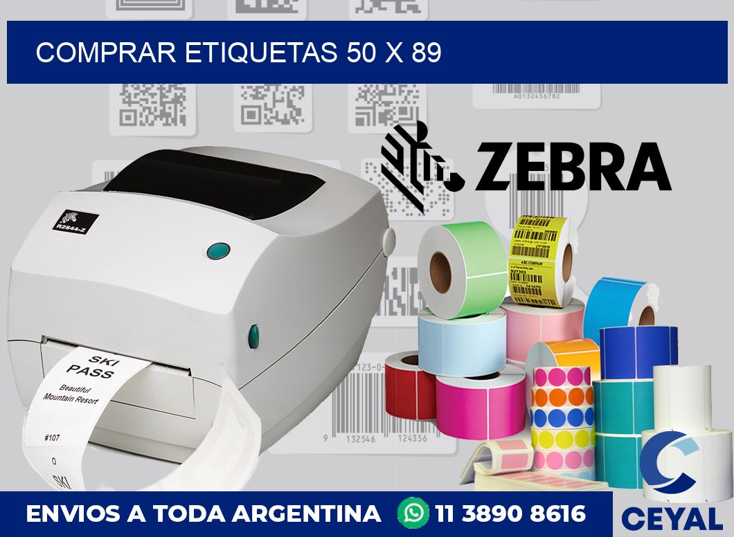 Comprar etiquetas 50 x 89