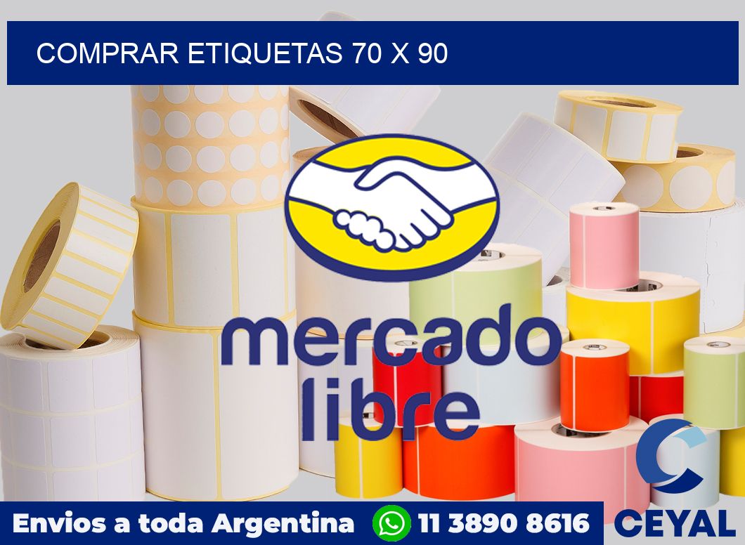 Comprar etiquetas 70 x 90