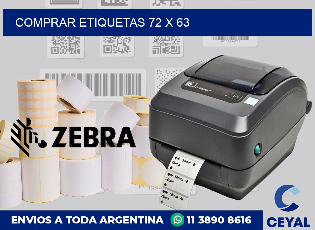 Comprar etiquetas 72 x 63