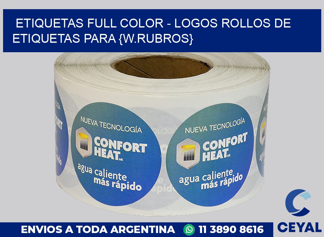 ETIQUETAS FULL COLOR – LOGOS Rollos de Etiquetas para {w.rubros}