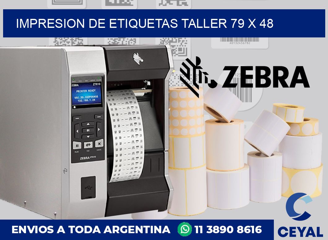 Impresion de etiquetas taller 79 x 48