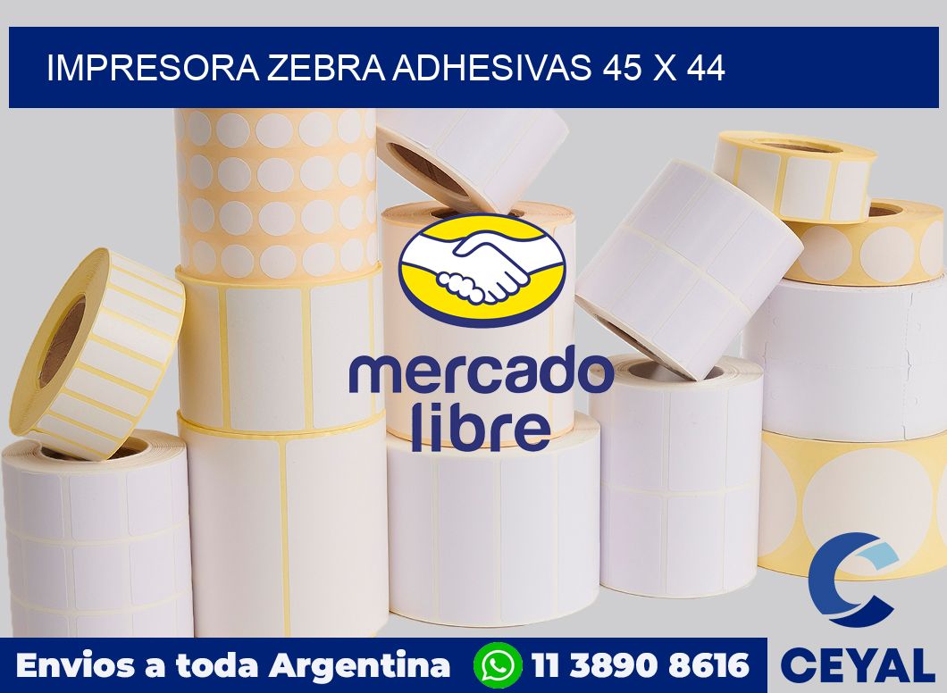 Impresora Zebra adhesivas 45 x 44