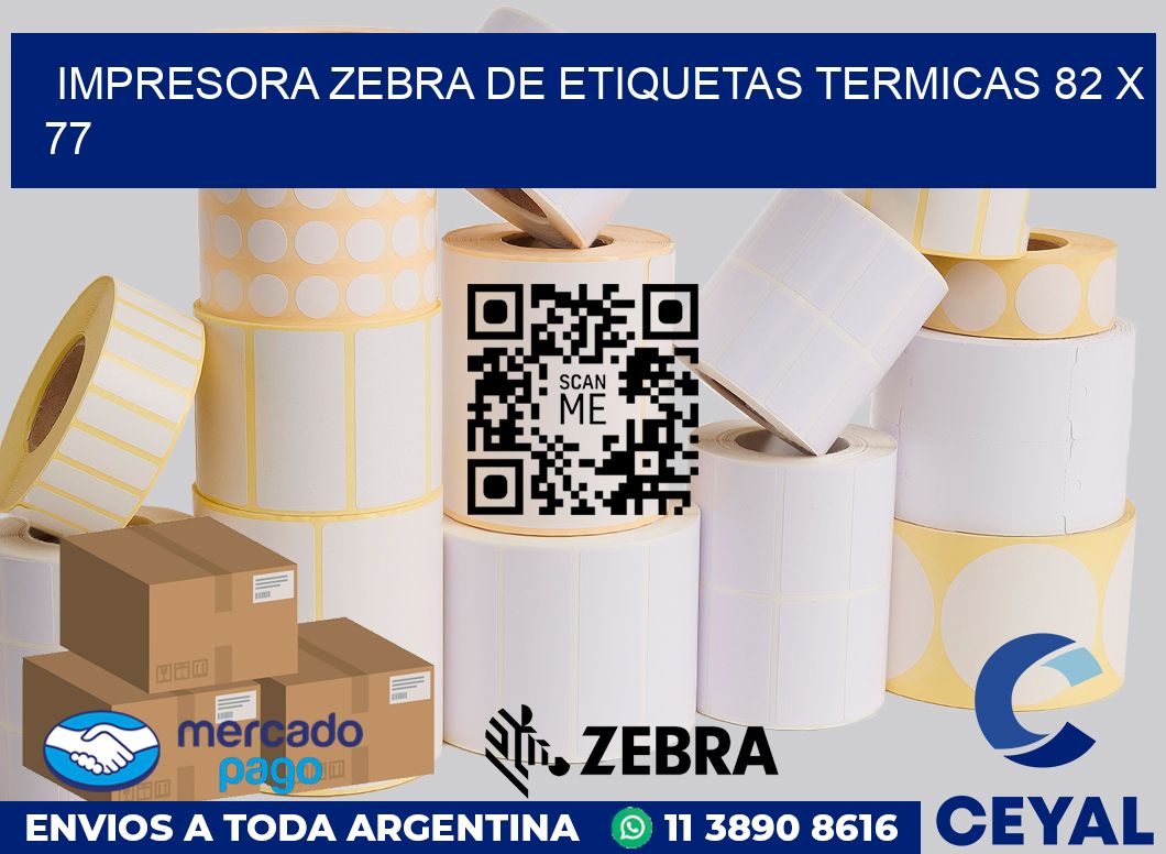 Impresora Zebra de etiquetas termicas 82 x 77