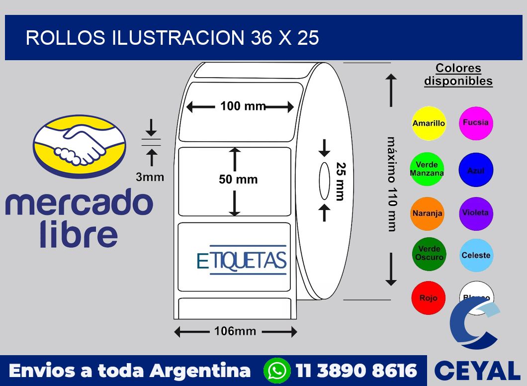 Rollos ilustracion 36 x 25