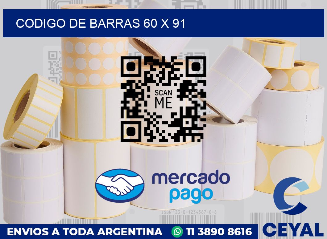 codigo de barras 60 x 91