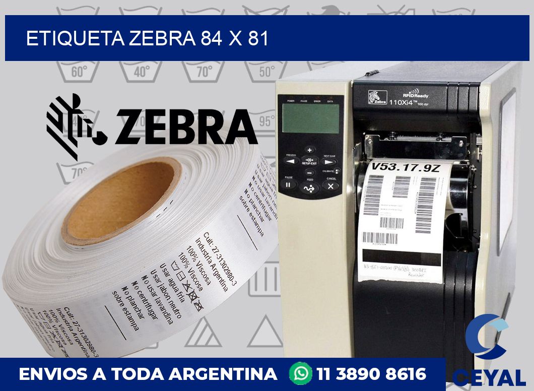 etiqueta zebra 84 x 81