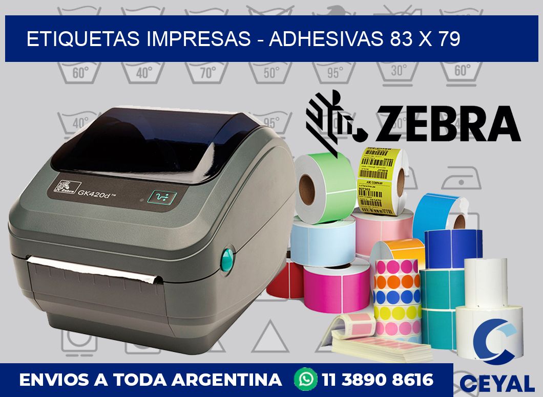 etiquetas impresas – Adhesivas 83 x 79