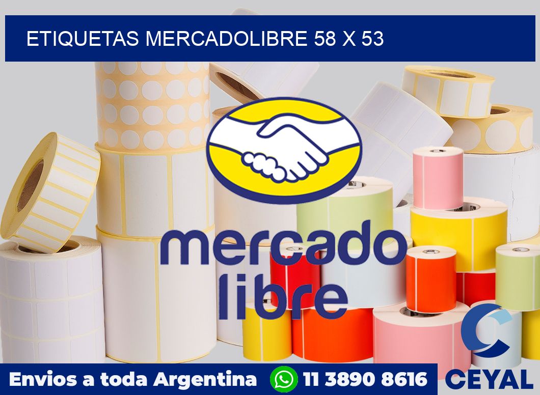 etiquetas mercadolibre 58 x 53