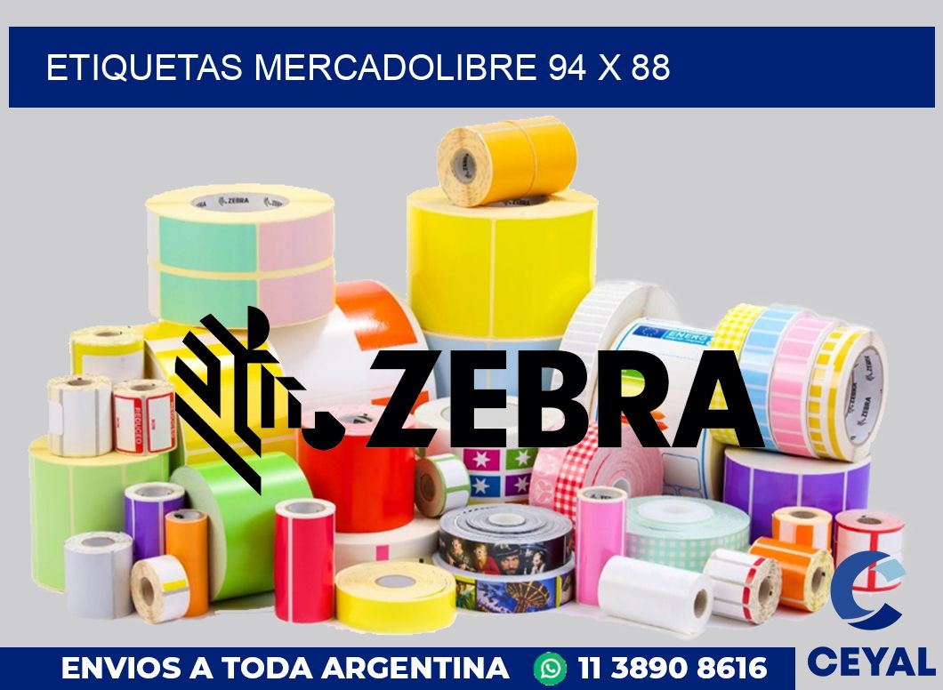 etiquetas mercadolibre 94 x 88