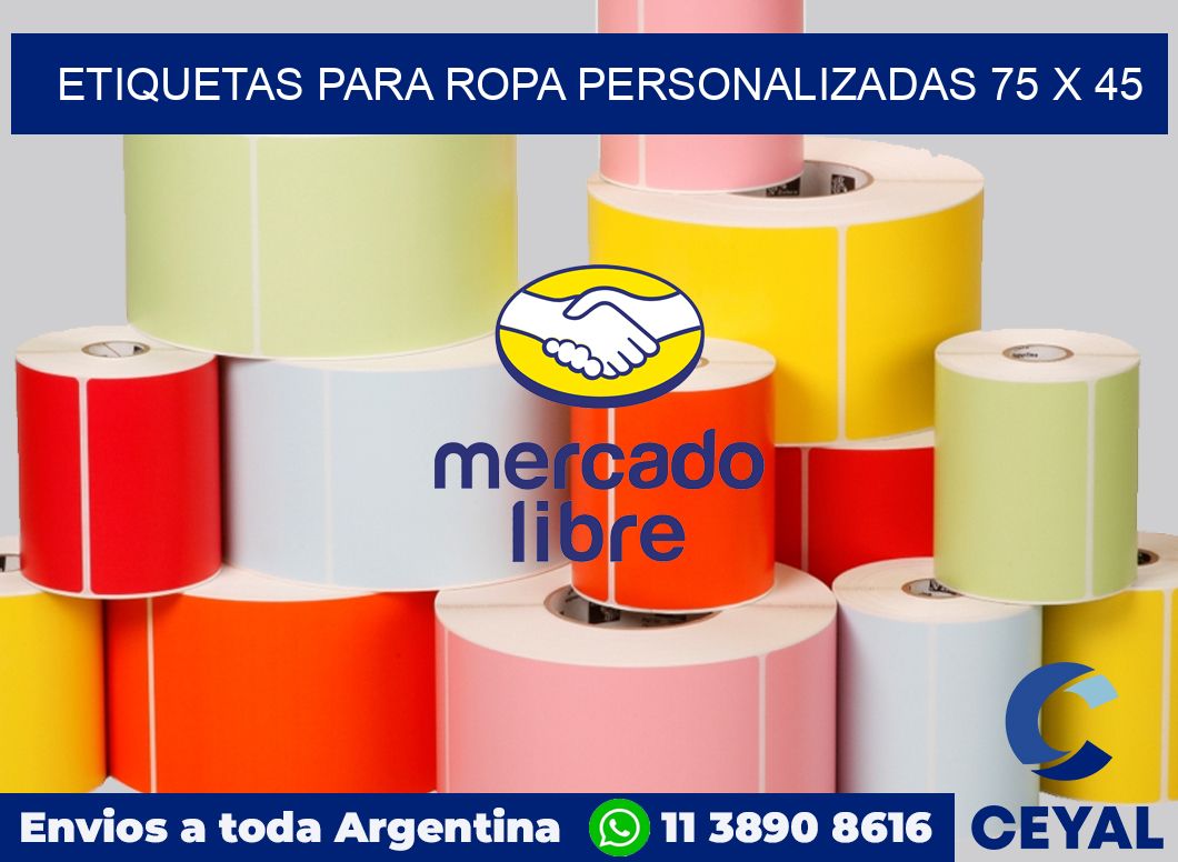 etiquetas para ropa personalizadas 75 x 45