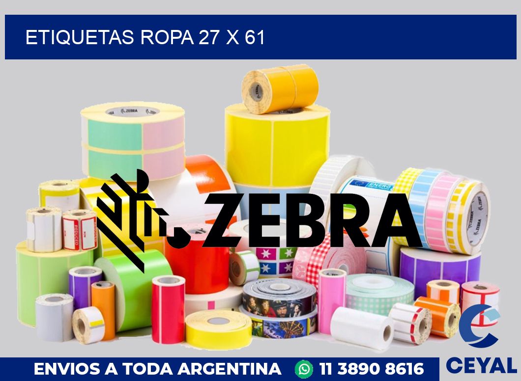 etiquetas ropa 27 x 61