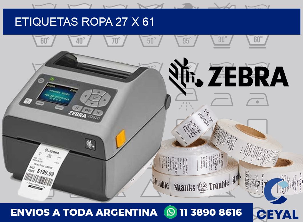 etiquetas ropa 27 x 61