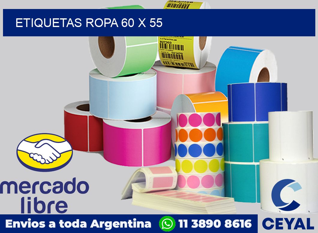 etiquetas ropa 60 x 55