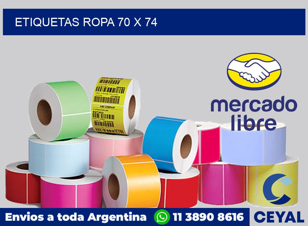 etiquetas ropa 70 x 74