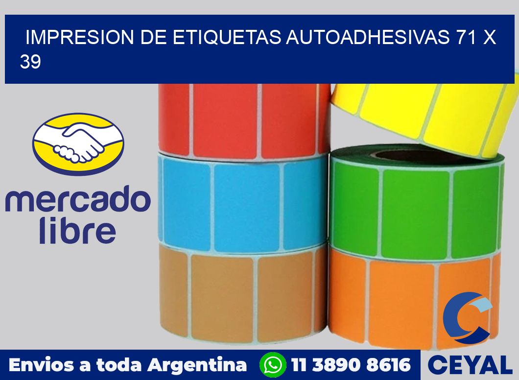 impresion de etiquetas autoadhesivas 71 x 39