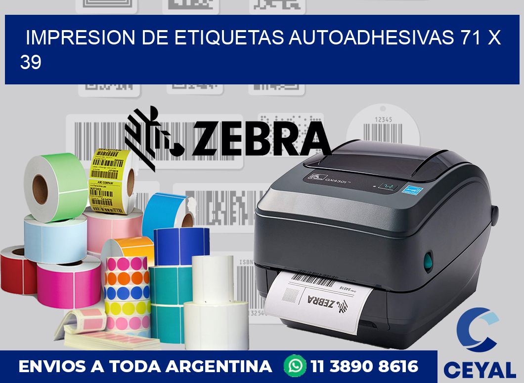 impresion de etiquetas autoadhesivas 71 x 39