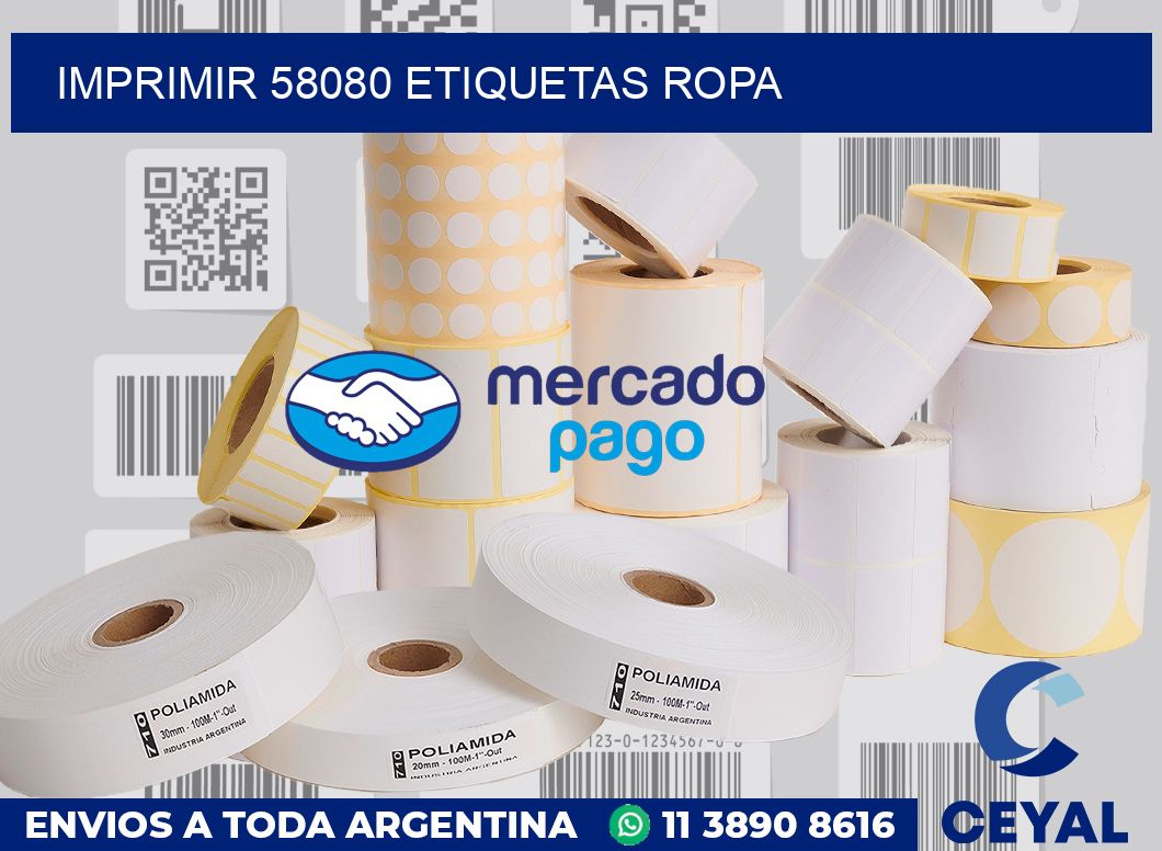 imprimir 58080 etiquetas ropa