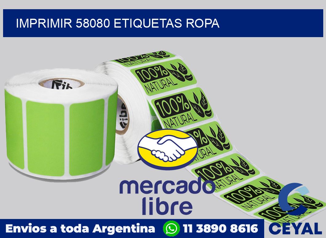 imprimir 58080 etiquetas ropa