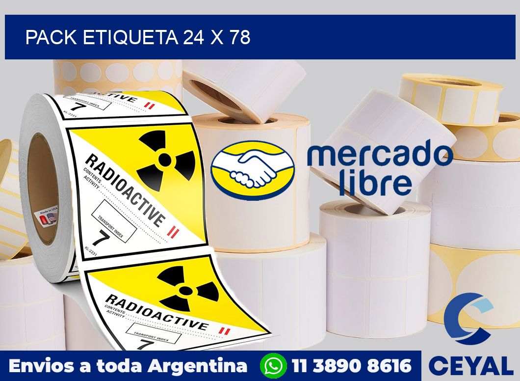 pack etiqueta 24 x 78