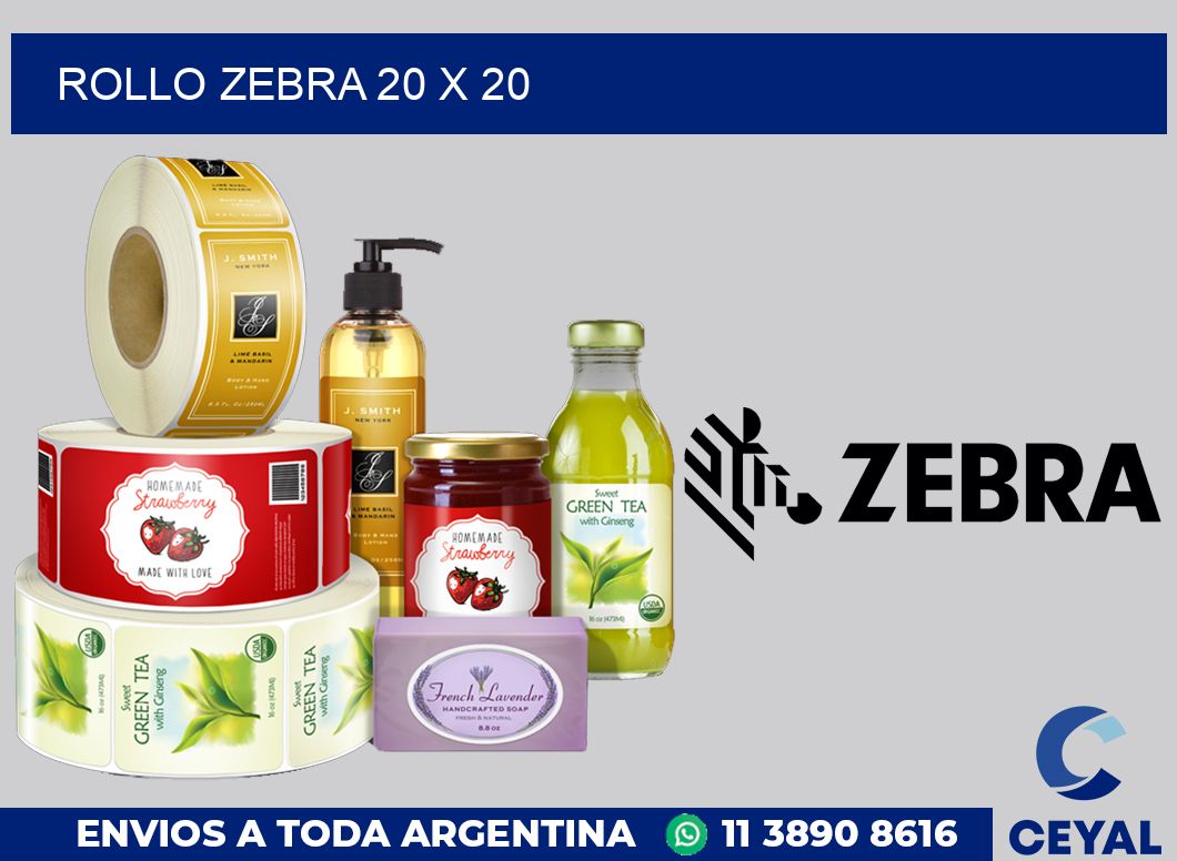 rollo zebra 20 x 20