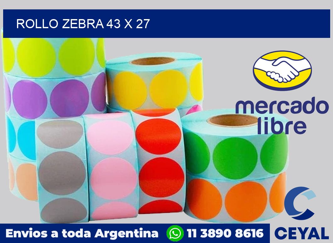 rollo zebra 43 x 27