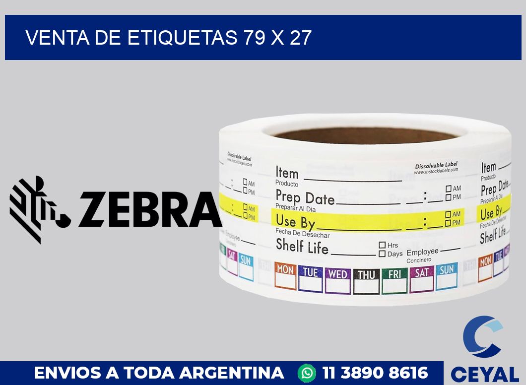 venta de etiquetas 79 x 27