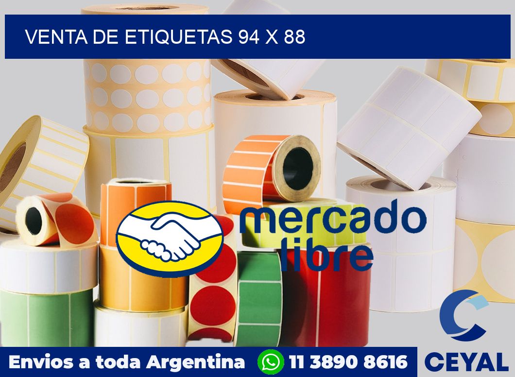 venta de etiquetas 94 x 88